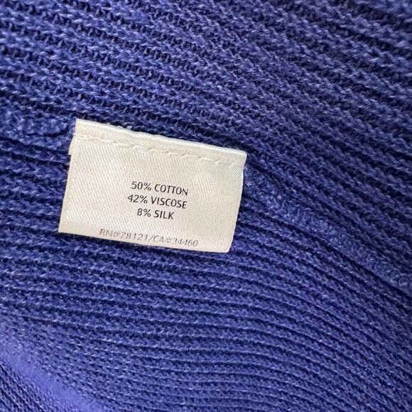 Eileen Fisher Italian Yarn Knit Cott0n/Viscose/Silk Long Lined Cardigan Size S - Picture 7 of 7